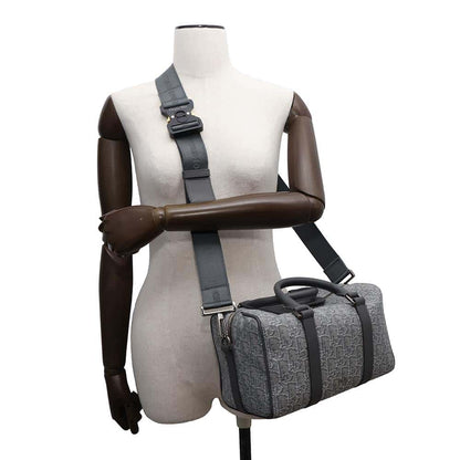 Dior Oblique Rango 2WAY Travel Bag Gray1ADDU114DOS Jacquard Calf Leather Size 26
