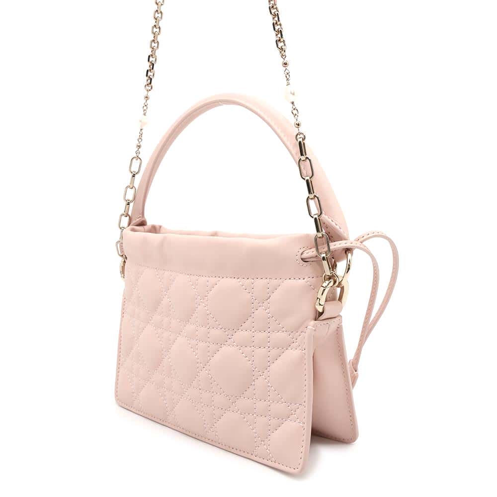 Dior Lady Dior Milly 2WAY Handbag PinkS0981ONMJ Lambskin Size Mini