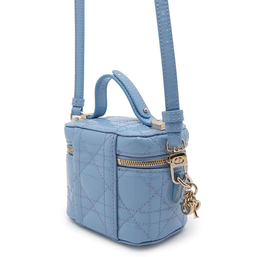 Dior Micro Vanity Bag Light BlueS0935OWCB Enamel
