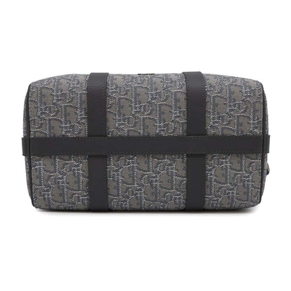Dior Oblique 2WAY Travel Bag Rango 26 Gray1ADDU114DOS Jacquard Calf Leather Size Gray