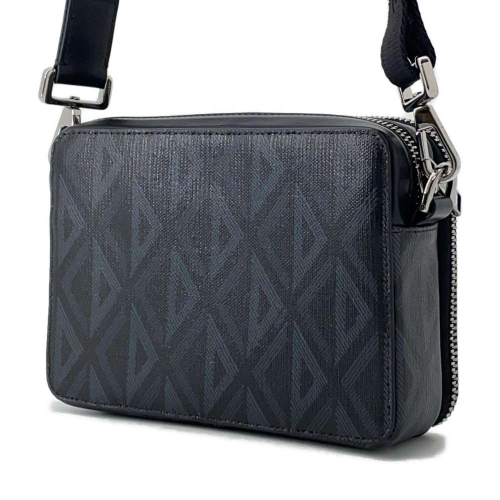 Dior CDDiamond Shoulder Bag Black2ESBC119DCO PVC Coated Canvas