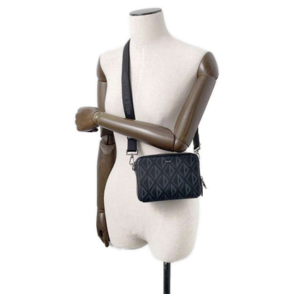Dior CDDiamond Shoulder Bag Black2ESBC119DCO PVC Coated Canvas