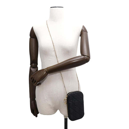 Dior Lady Dior Phone Holder BlackS0872ONMJ Lambskin