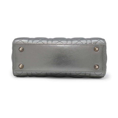 Dior Lady Dior MyABCDior SilverM0538OWEC Leather Size Small