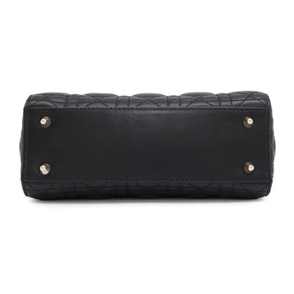 Dior Lady Dior My ABCDior Cannage 2WAY Handbag BlackM0538ONGE_M900 Lambskin Size Small/7.9"