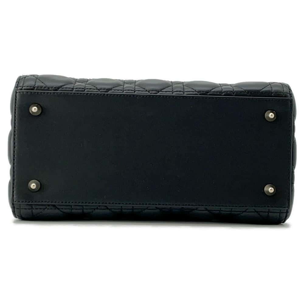 Dior Lady Dior 2WAYHandbag BlackM0565ONGE Lambskin Size Medium