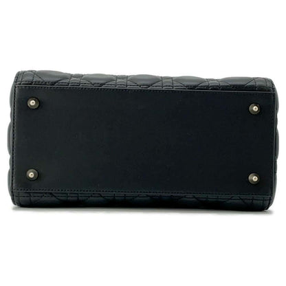 Dior Lady Dior 2WAYHandbag BlackM0565ONGE Lambskin Size Medium
