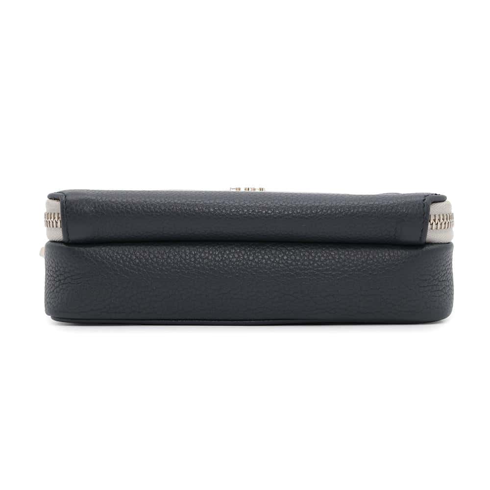 Dior Double Zip Pocket Shoulder Bag Navy/Gray2PUBC120GBC Leather