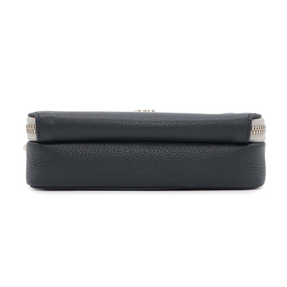 Dior Double Zip Pocket Shoulder Bag Navy/Gray2PUBC120GBC Leather