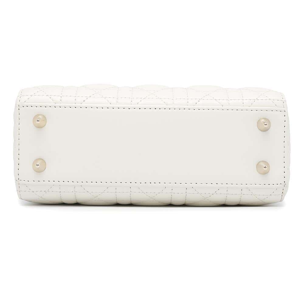 Dior Lady Dior MY ABCDIOR 2wayHandbag WhiteM0538OCAL Lambskin Size Small
