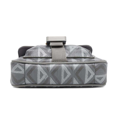 Dior Dior Hit the Road CD Diamond Messenger Bag Gray2ESCA458CDP_H42E PVC Coated Canvas Leather Size Mini