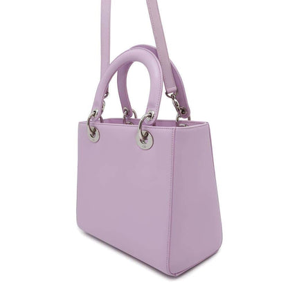 Dior Lady Dior Pocket Pink Calf Leather Size Medium