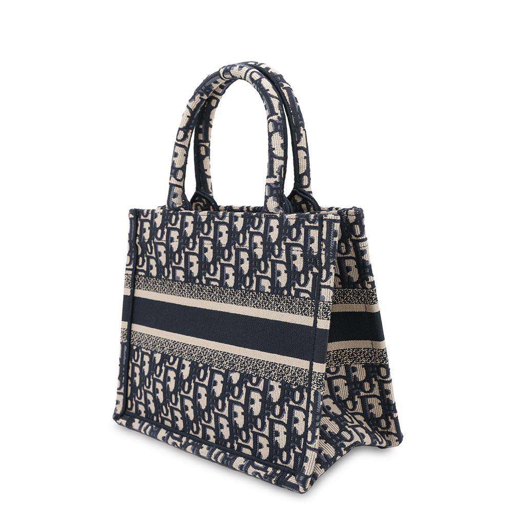 Dior Book tote NavyM1265ZRIW Canvas Size Small