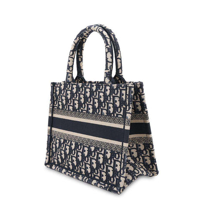 Dior Book tote NavyM1265ZRIW Canvas Size Small