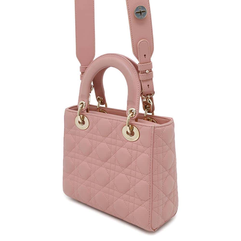 Dior My Lady Dior Shoulder Bag PinkM05320CAL Lambskin Size Small