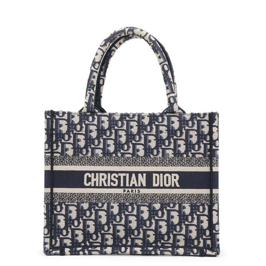 Dior Book tote NavyM1265ZRIW Canvas Size Small