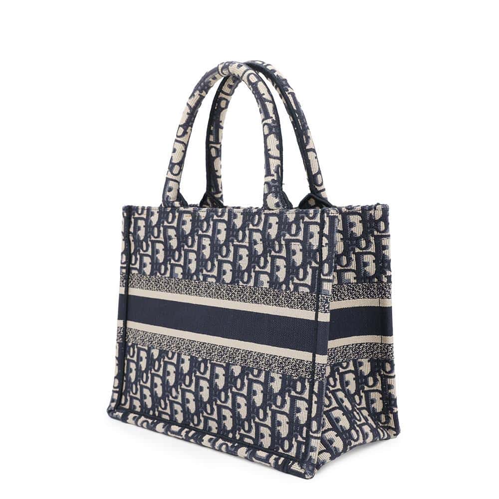 Dior Book tote NavyM1265ZRIW Canvas Size Small