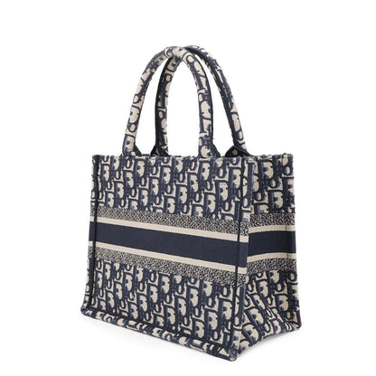 Dior Book tote NavyM1265ZRIW Canvas Size Small