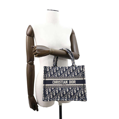Dior Book tote NavyM1265ZRIW Canvas Size Small