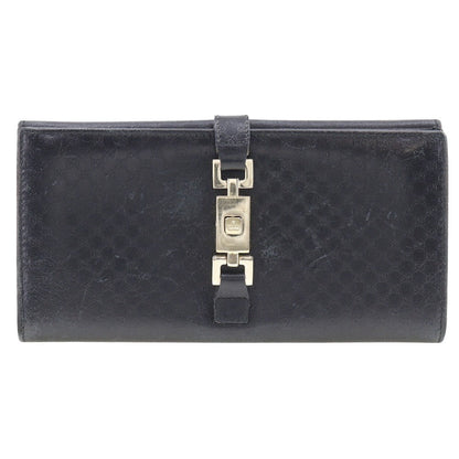 Gucci Jackie Black Leather Wallet  ()