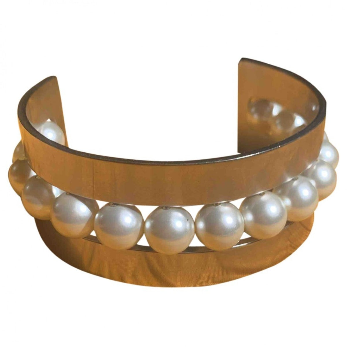 Chanel metallic metal necklaces
