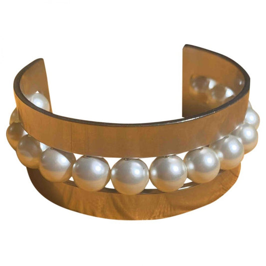Chanel metallic metal necklaces