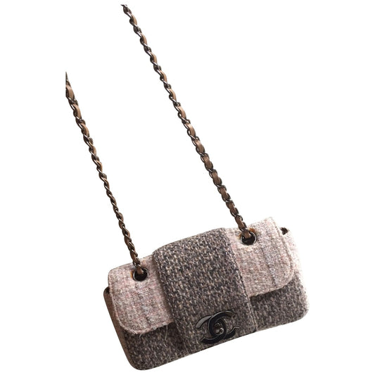 Chanel multicolour tweed handbag