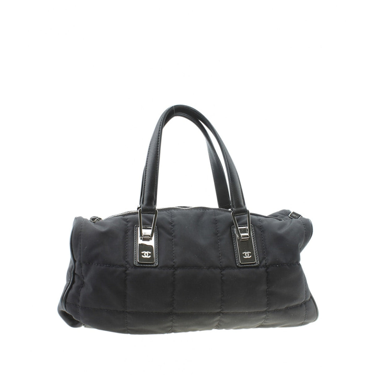 Chanel black leather handbag