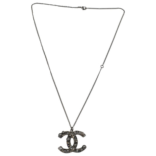 Chanel anthracite steel necklaces