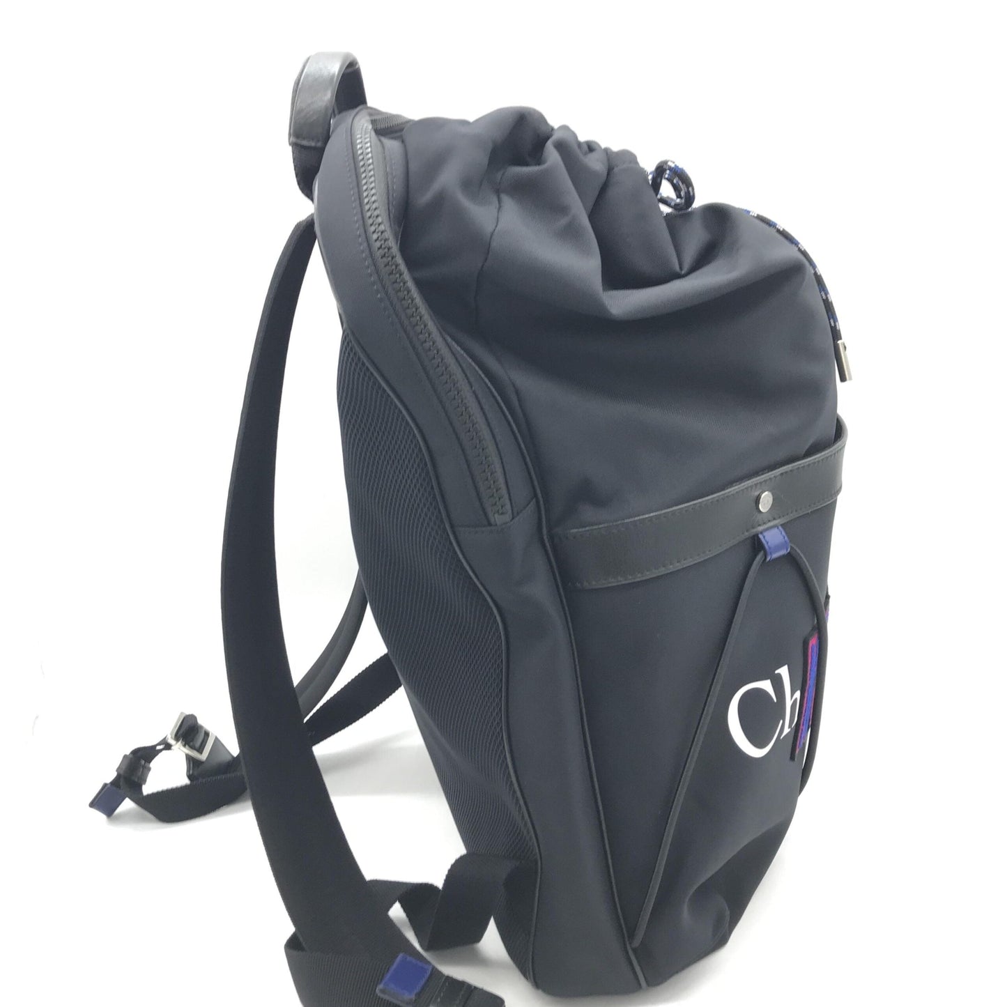 Christian Dior Newave Drawstring Nylon Backpack In Women's Black ()