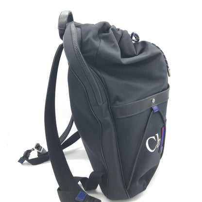 Christian Dior Newave Drawstring Nylon Backpack In Women's Black ()