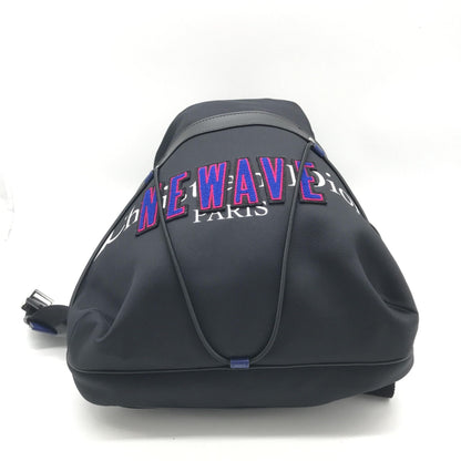 Christian Dior Newave Drawstring Nylon Backpack In Women's Black ()