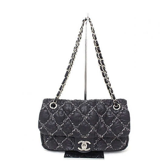 Chanel timeless/classique black synthetic handbag