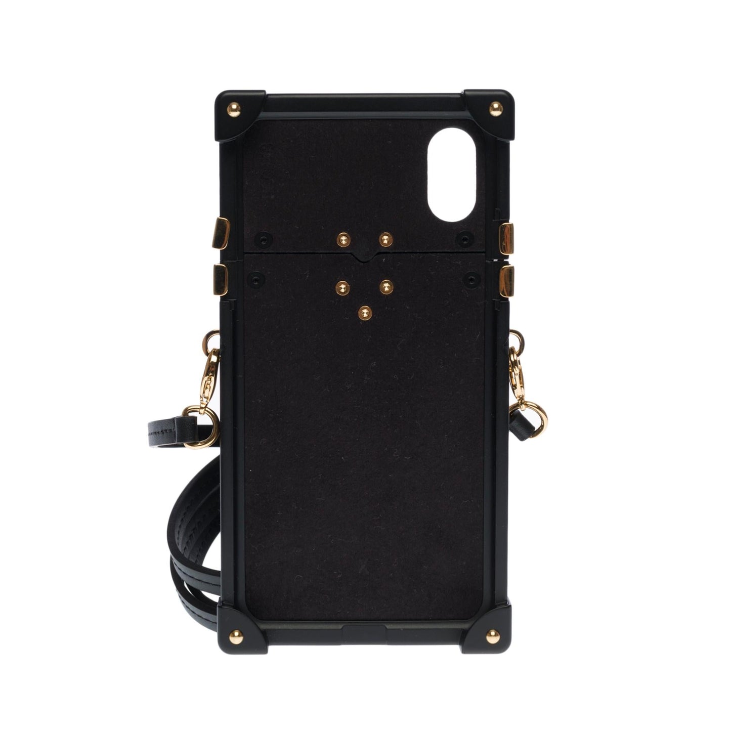 LOUIS VUITTON Beautiful EyeTrunk iPhone X case in brown monogram coated canvas