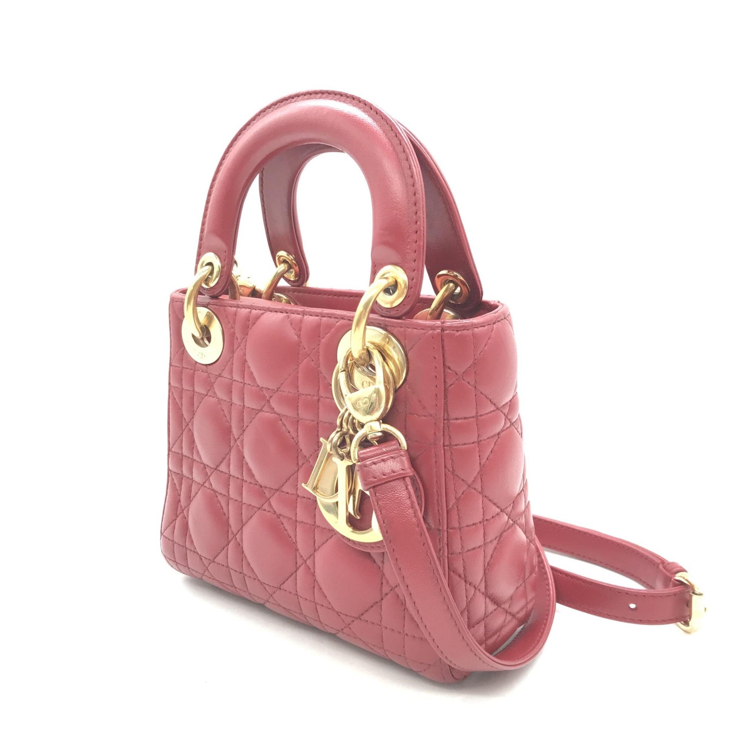 Christian Dior Mini Lady Dior Handbag In Women's Pink ()