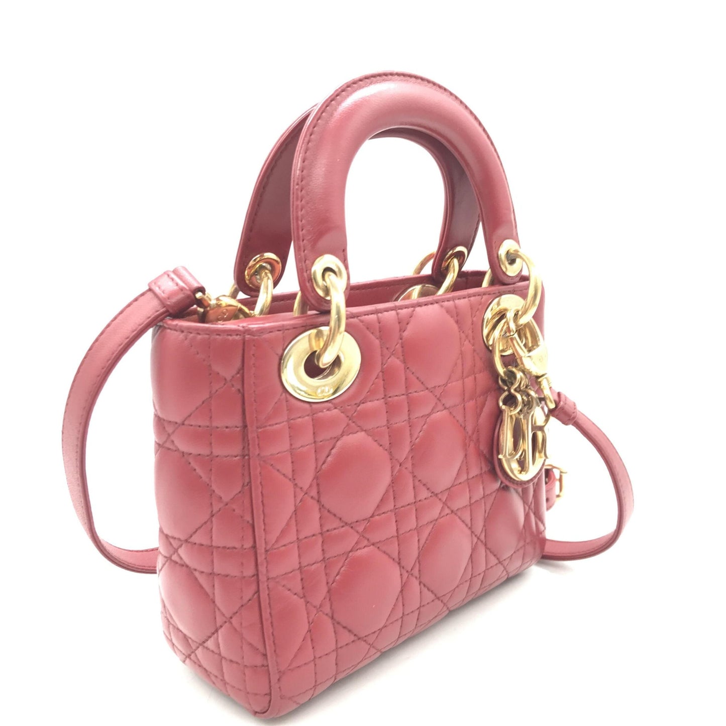 Christian Dior Mini Lady Dior Handbag In Women's Pink ()