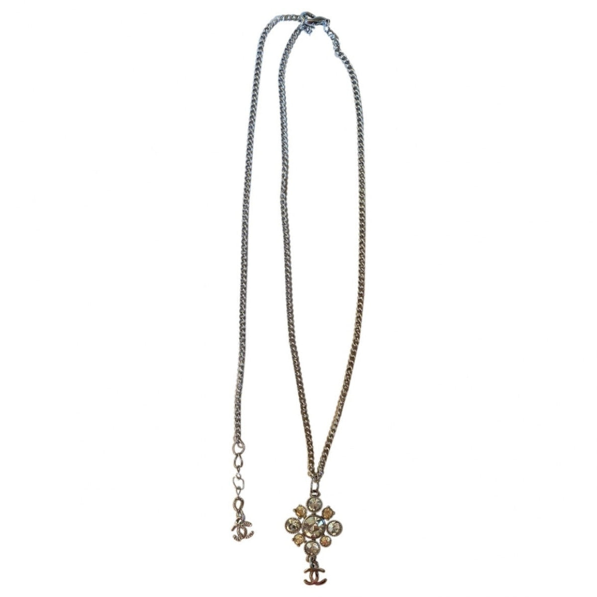 Chanel silver silver necklaces