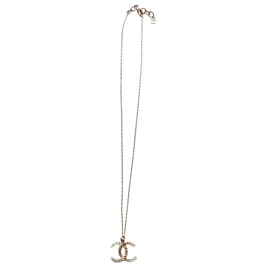 Chanel cc gold metal pendants