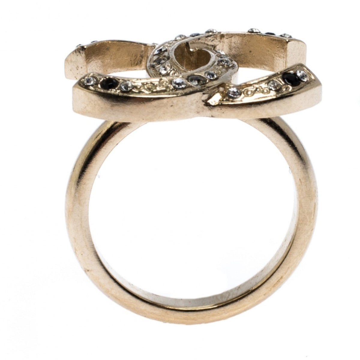 Chanel gold metal rings