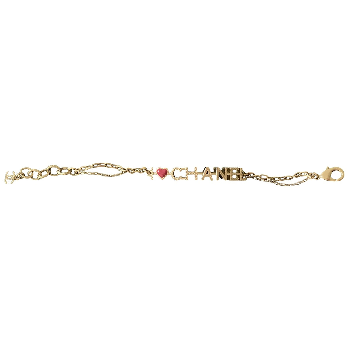 Chanel chanel gold metal bracelets