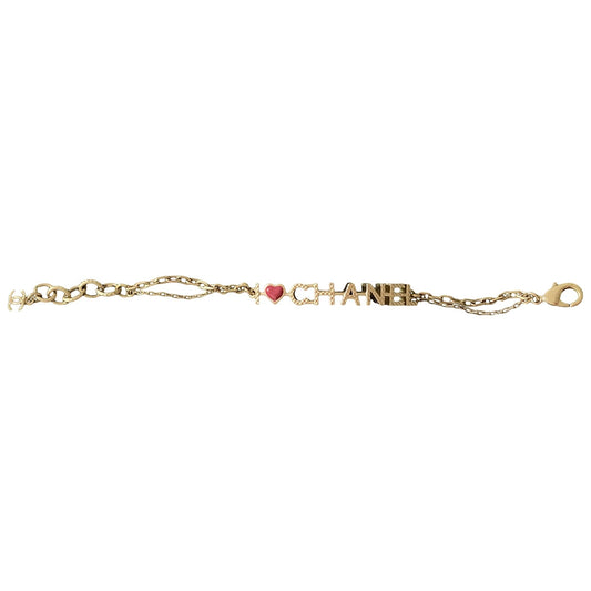 Chanel chanel gold metal bracelets