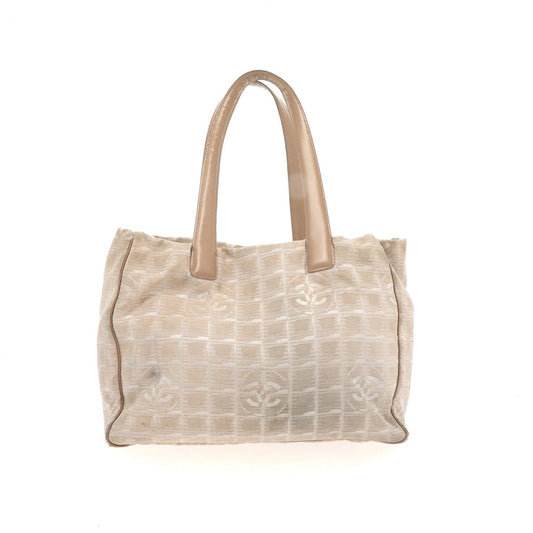 Chanel beige leather handbag