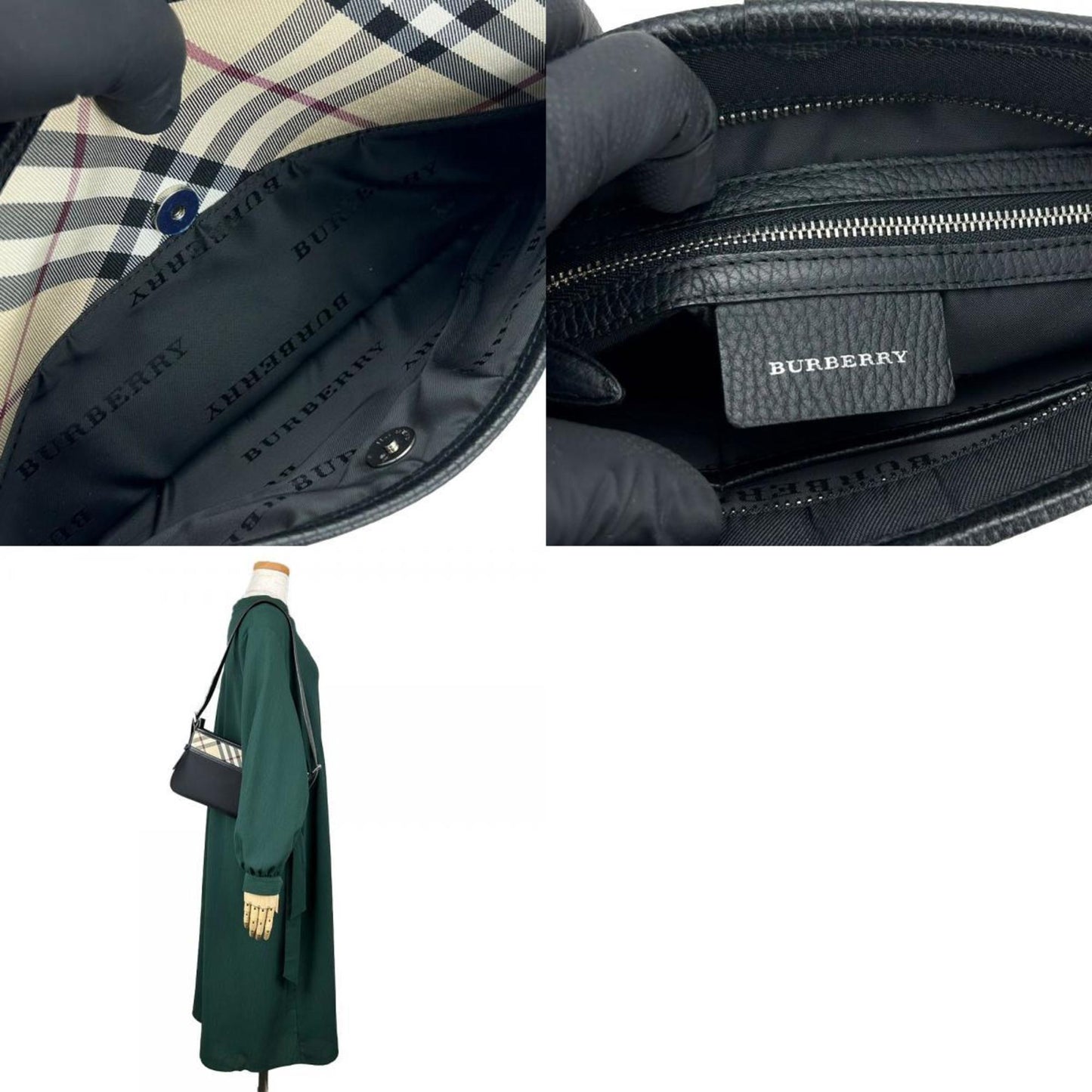 BURBERRY Nova Check Shoulder Bag