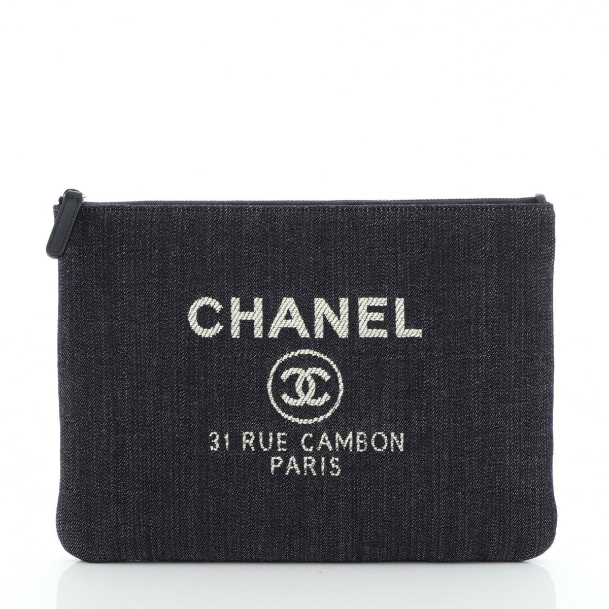 Chanel deauville blue denim - jeans handbag
