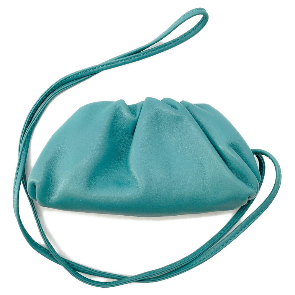 Bottega Veneta Mini The Pouch Coin purse Blue577816 Leather
