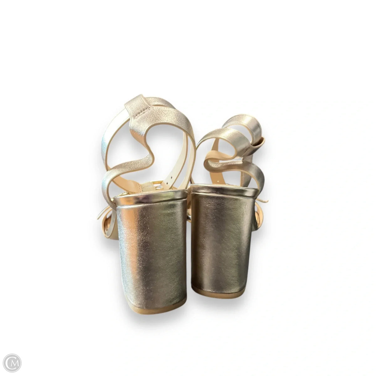 Sandals Designer By Coach In Gold, Size: 9.5