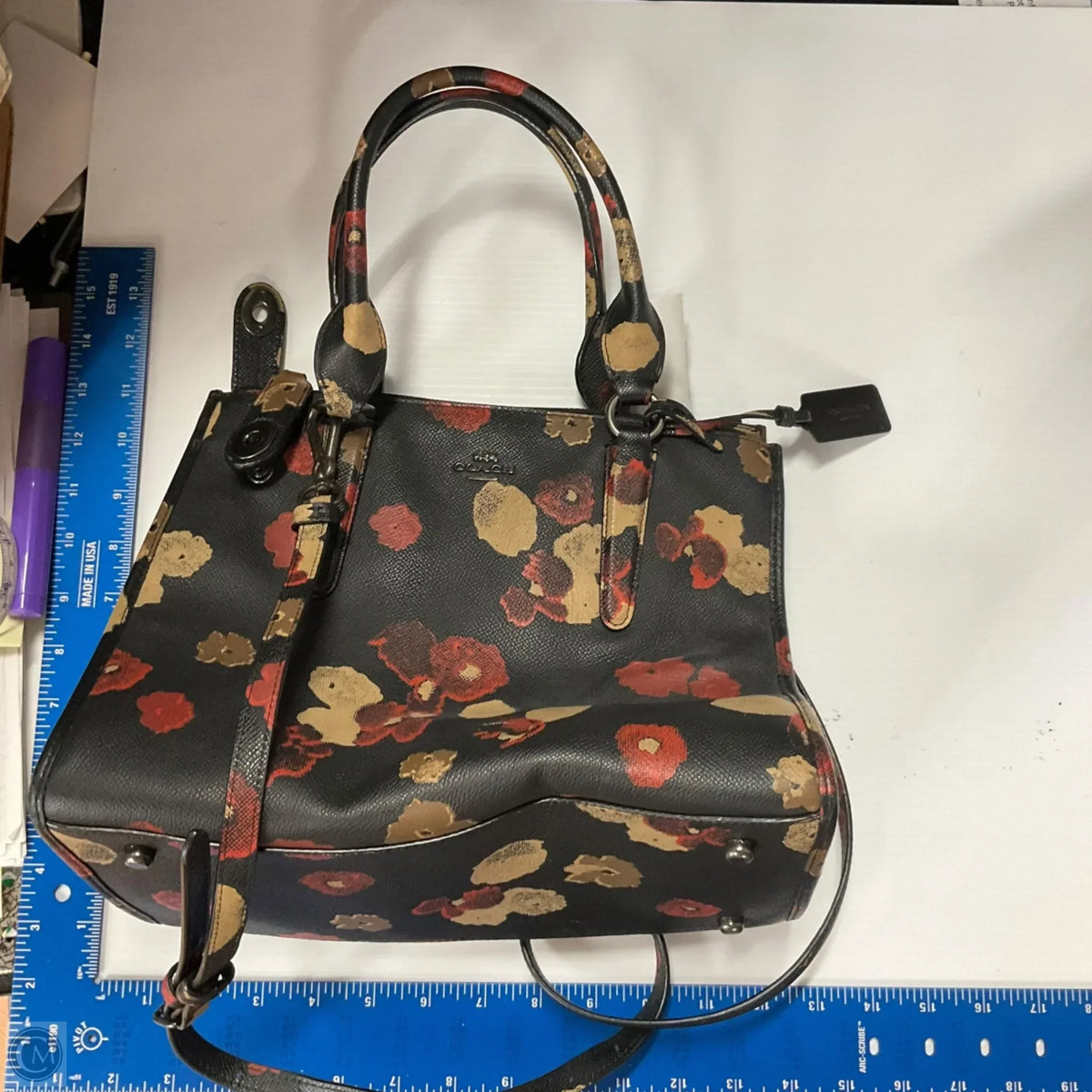 Handbag Designer By Coach, Size: Medium