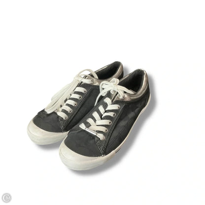 Shoes Designer By Coach In Black & Silver, Size: 7.5
