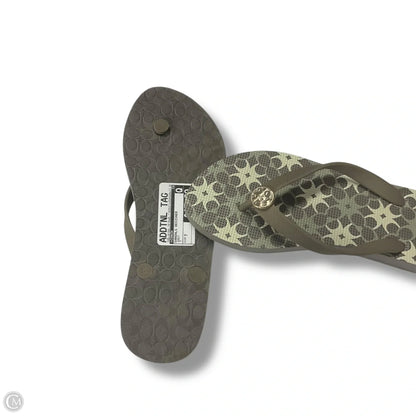 Sandals Designer By Coach In Grey, Size: 7