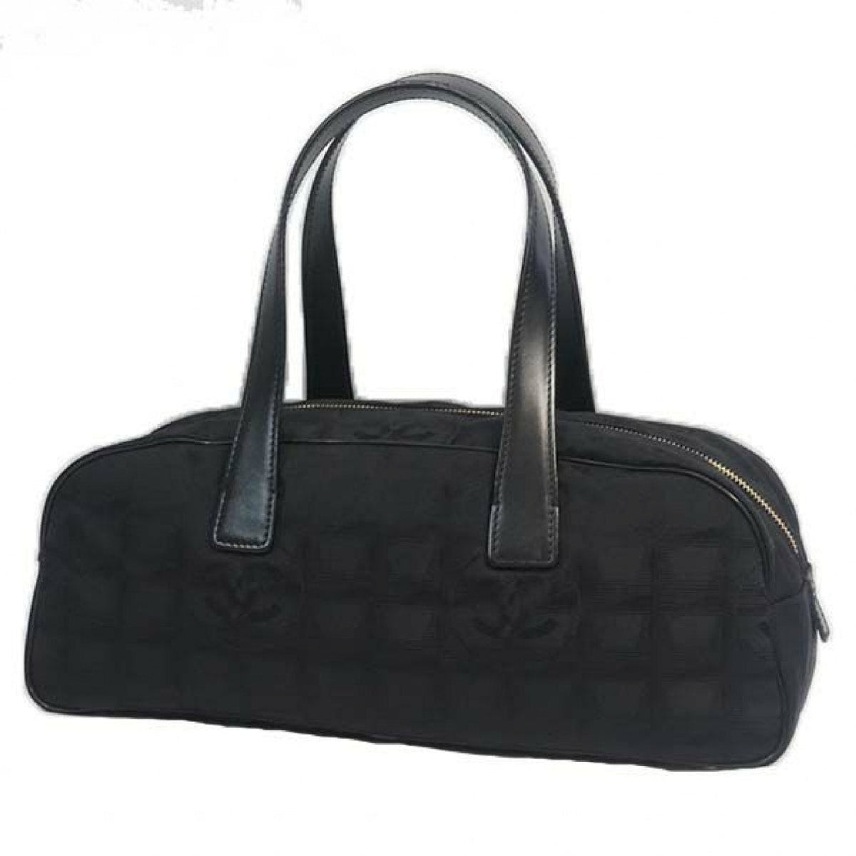Chanel black synthetic travel bag